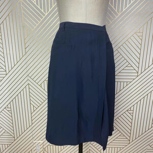 Peserico Wrap Pencil Skirt in‎ Navy Blue
